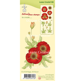 55.4728 Leane Creatief Clear Stamp Klaproos 3D Flower
