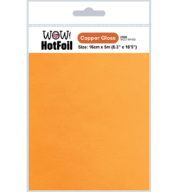 W217-RP400 - Hot Foil 16cm x 5mtr, Copper Gloss