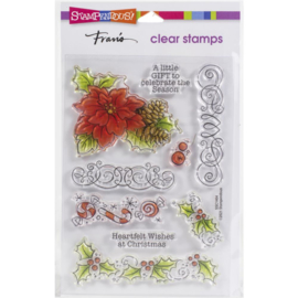 SSC1404 Stampendous Perfectly Clear Stamps Christmas Frame