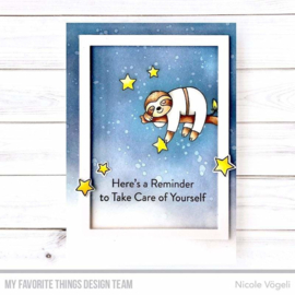 CS-528 My Favorite Things Slumbering Sloths Clear Stamps