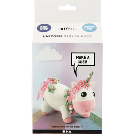100752 Silk Clay Funny Friends, unicorn, roze