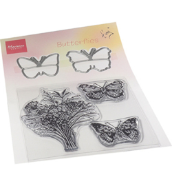 TC0879 Marianne Design Tiny's Butterflies stamp & die set