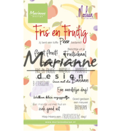 CS1030 Marianne Design Clear stamp Marleen's Fris & Fruitig