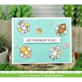 LF2854 Lawn Fawn Clear Stamps Pool Party 4"X6"