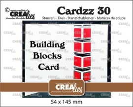 CLCZ30 Crealies Cardzz no 30 Blokken kaart