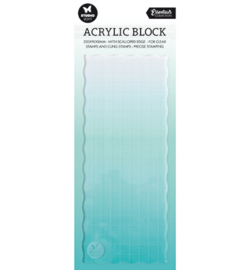 SL-ES-ASB01 - SL Acrylic stamp block for clear and cling stamps with grid Essentials nr.01