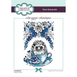 UMSDB083 Creative Expressions clear stempel set Time for tea A6