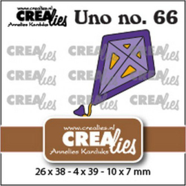 CLUno66 Crealies Uno no. 66 Vlieger klein