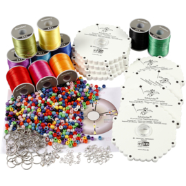 41591 Creativ Company Kumihimo Klassenset, neon kleuren, sterke kleuren