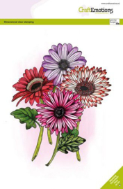 130501/3022 CraftEmotions clearstamps A5 Gerbera 1 GB Dimensional stamp