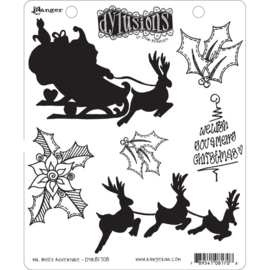 DYR81708 Dyan Reaveley's Dylusions Cling Stamp Mr. Boo's Adventure