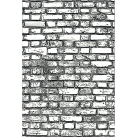 665462 Sizzix 3D Texture Fades Embossing Folder Mini Brickwork By Tim Holtz