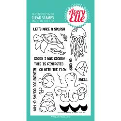 492753 Avery Elle Clear Stamp Set Bubbles 4"X6"