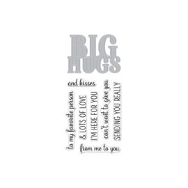 649364 Hero Arts Stamp & Cut Big Hugs