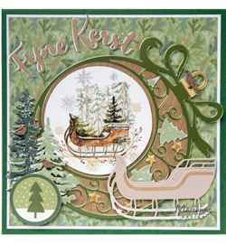 LR0874 Marianne Design creatables Fijne Kerst gebogen