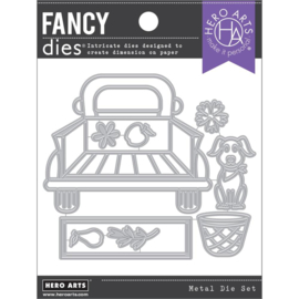 687409 Hero Arts Fancy Die Farmer's Market Truck