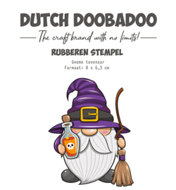 497.004.023 Dutch DooBaDoo Rubber stempel Gnome Tovenaar