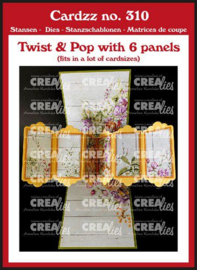 CLCZ310 Crealies Cardzz Twist & pop up - Panelen B
