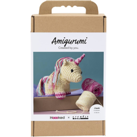 977871 Creativ Company Amigurumi hobbyset, Eenhoorn, regenboogkleuren