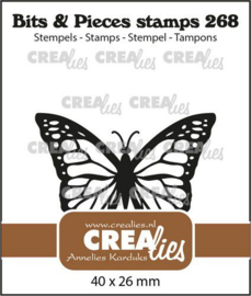 CLBP268 Crealies Clearstamp Bits & pieces Monarchvlinder