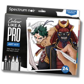 981011 Creativ Company Hobbyset Illustratie, Way of the Samurai, diverse kleuren
