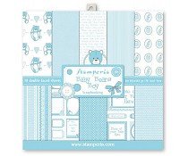 SBBL20 Stamperia Blue Baby Bear 12x12 Inch Paper Pack