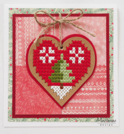 CR1482 craftables Cross Stitch Heart