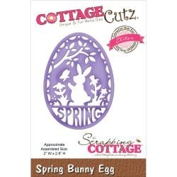 126959 CottageCutz Elites Die Spring Spring Bunny Egg