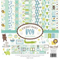 330298 Echo Park Collection Kit Sweet Baby Boy 12"X12"