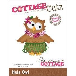 452668 CottageCutz Die Hula Owl 2.4"X2.5"