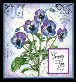 JMA-ES-STAMP67 StudioLight  JMA Clear Stamp Violets Essentials nr.67