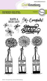 130501/2701 CraftEmotions clearstamps A6 flessen Special gift for you  Connie Westenber