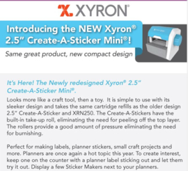 XRN250X Xyron Create-A-Sticker Machine