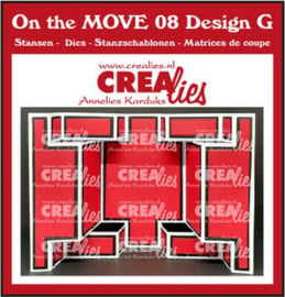 115634/4808 Crealies On The MOVE design G CLMOVE08 13,5x27cm