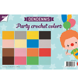 6011/0554 Dendennis Party crochet colors Papier Set A4