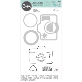 665657 Sizzix Framelits Die & Stamp Set Memory Maker By Olivia Rose