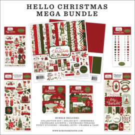 635022 Carta Bella Mega Bundle Collection Kit Hello Christmas 12"X12"
