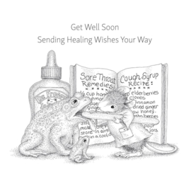 RSC008 House Mouse Cling Rubber Stamp Froggy Throat