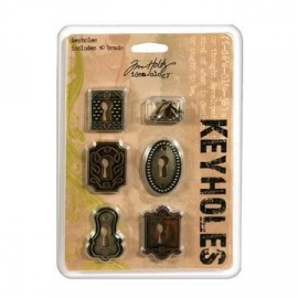 ADTH92718 Tim Holtz Sleutelplaatjes 5 st.