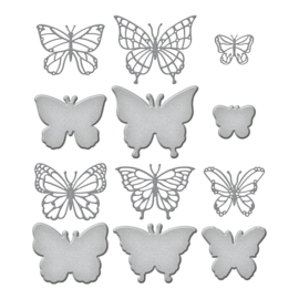 S6-205 Brilliant Butterflies Etched Dies