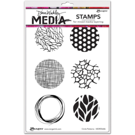 466770 Dina Wakley Media Cling StampsSketched Layered Fronds  6"X9"
