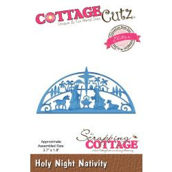 204677 CottageCutz Elites Die Holy Night Nativity 3.7"X1.8"