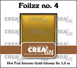 CLFoilzz04 Crealies Foilzz Hot foil intens goud glanzend