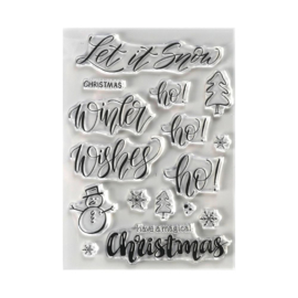 CS188 Elizabeth Crafts Clear Stamps Snow