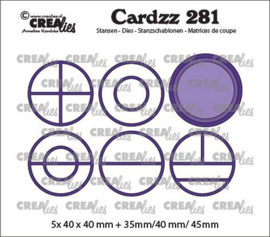 CLCZ281 Crealies Cardzz Elements Cirkels