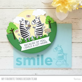 CS-448 My Favorite Things Zippy Zebras Clear Stamps