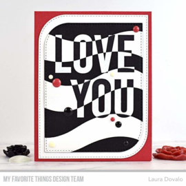 CS-537 My Favorite Things Love You Big Time Clear Stamps