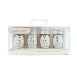 801505/0293 Nuvo pure sheen glitter - golden years 4 pk 4x25ML