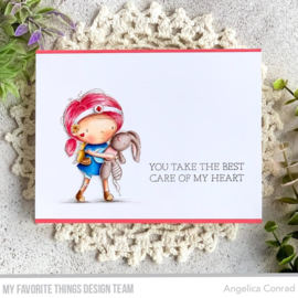 RAM006 My Favorite Things Clear Stamps Care Of My Heart 4"X4"