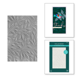 E3D030 Spellbinders 3D Embossing Folder Leafy 5.5"X8.5"